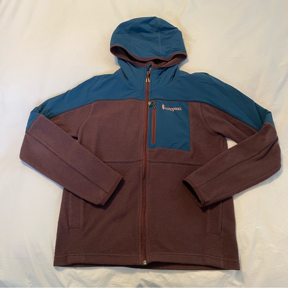 Cotopaxi Zip Fleece - Size M - Cranberry and Blue